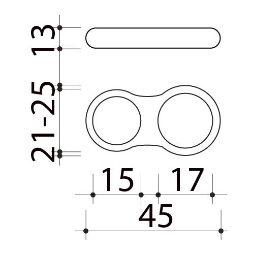 Butée de porte sol, Infinity