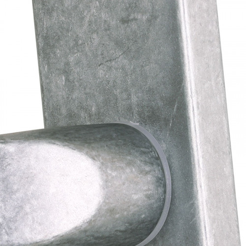 Butée de porte à fixer au sol CHRISLIGNE alu gris, L.3.4 x H.4 x l